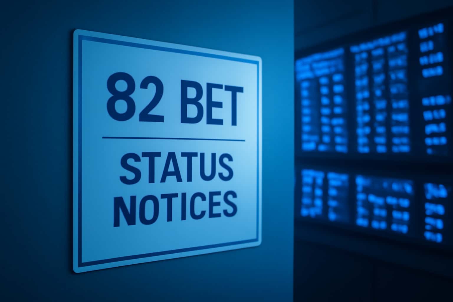 An informative visual representation of 82 Bet Status Notices.