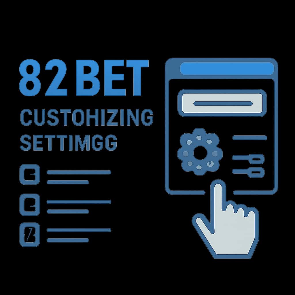 Illustration for understanding customization settings in the 82 Bet app.