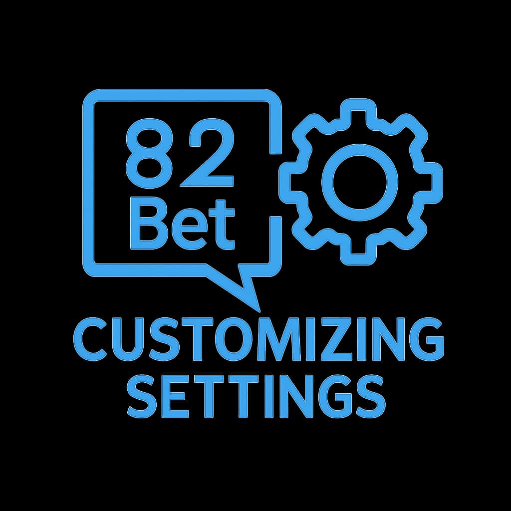 Icon representing the customization options of 82 Bet settings.