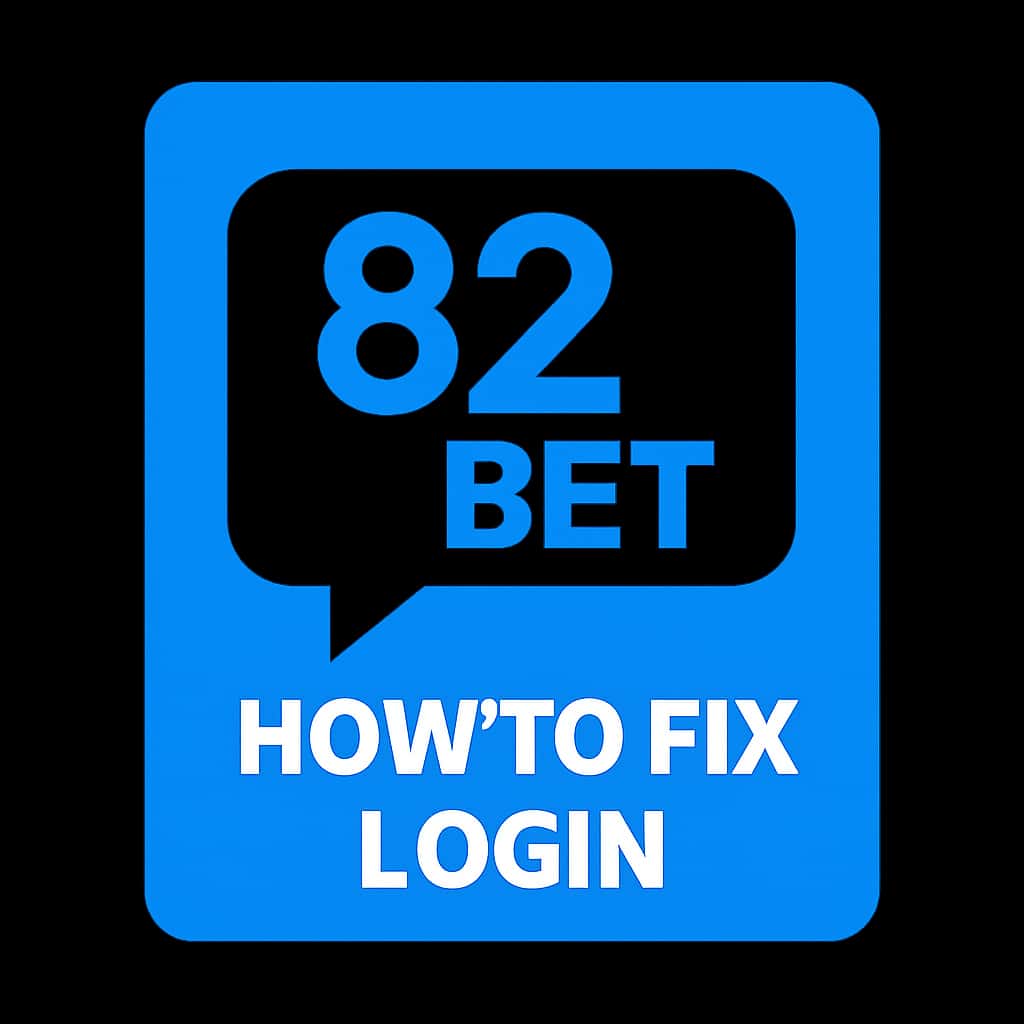 Icon representing the 82 Bet login troubleshooting guide.