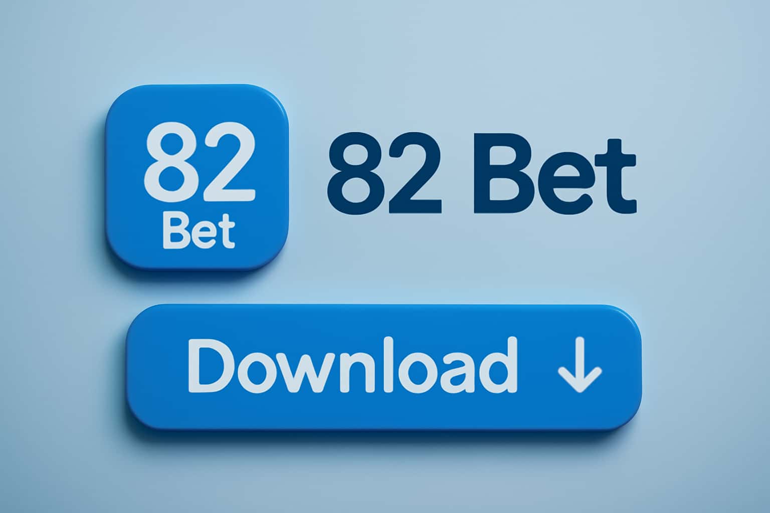 Informational scene illustrating the download process for 82 Bet.