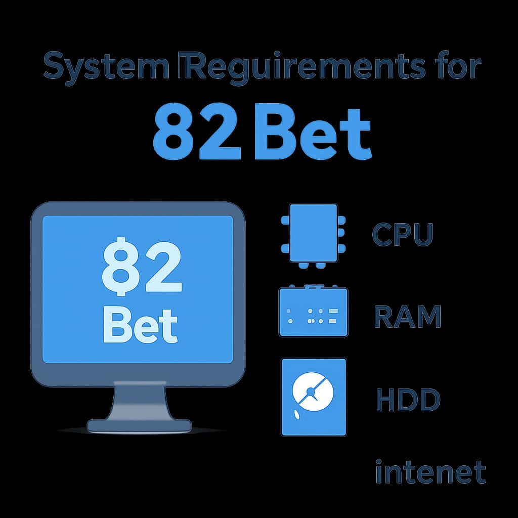 Diagram illustrating the system requirements for 82 Bet.